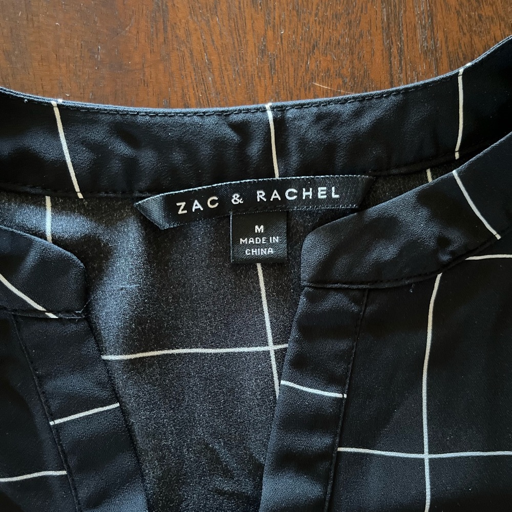 Zac & Rachel black, white stripes blouse - Picture 4 of 6